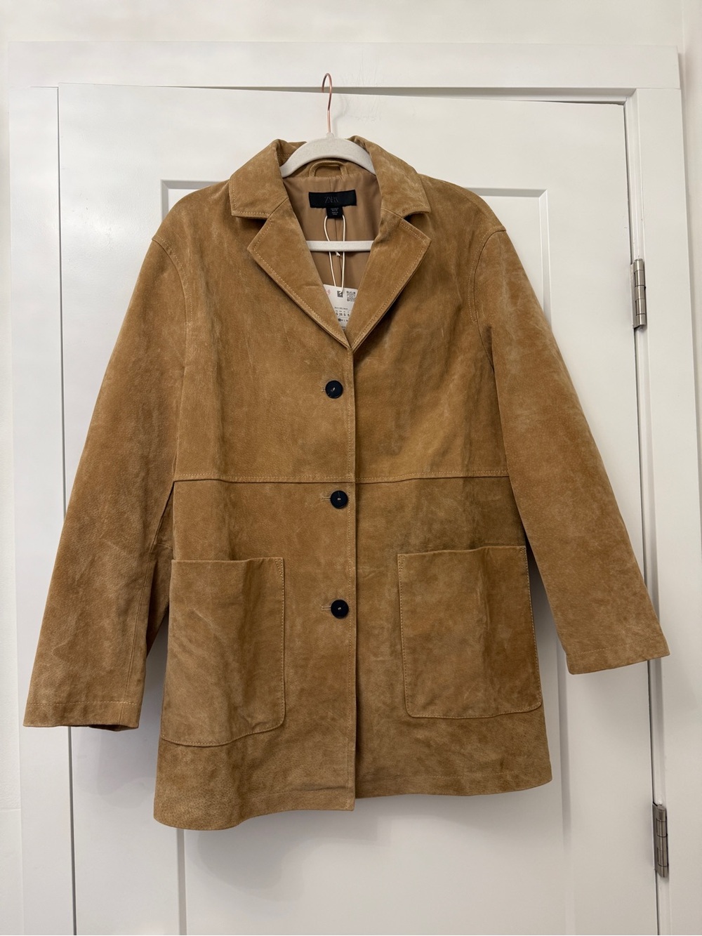 *NWT* Zara Tan Suede Jacket